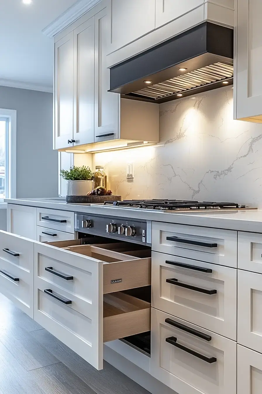 29 White Kitchen Cabinets Ideas That Keep the Room Bright 8