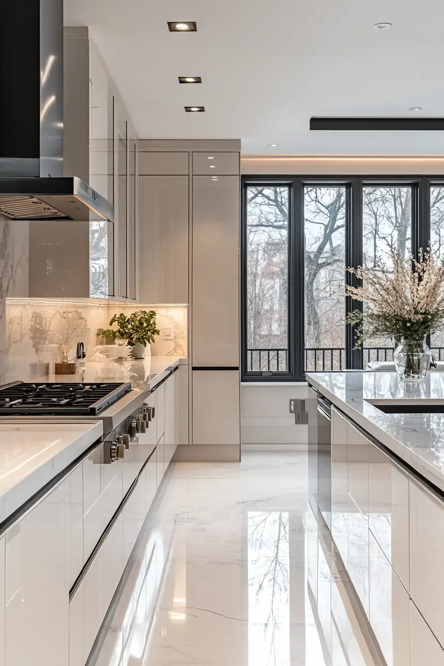 29 Aluminium Kitchen Cabinets Ideas for a Cool, Clean Look 8