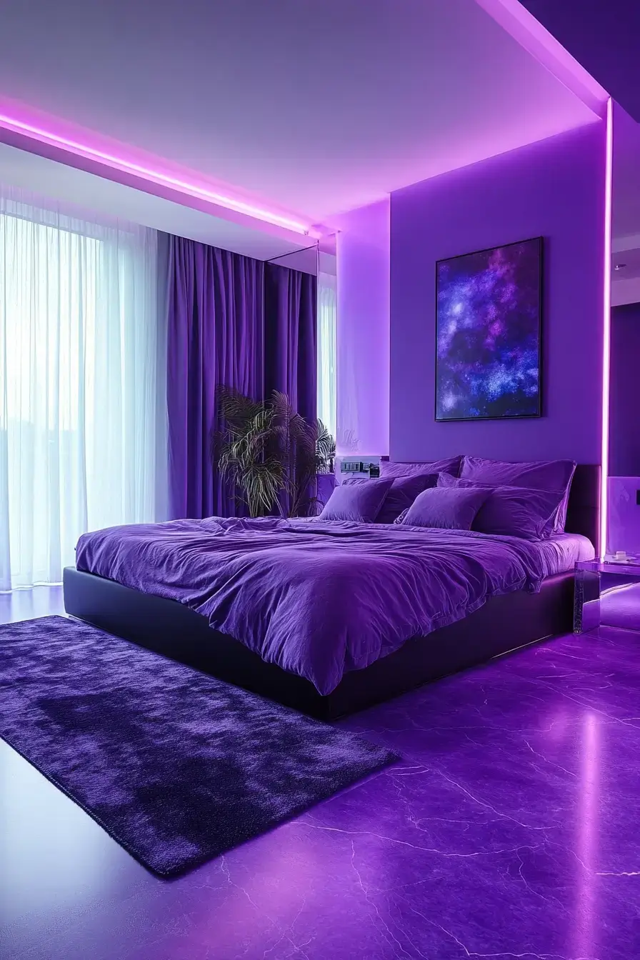29 Purple Themed Bedroom Ideas That Make the Bold Color Feel Easy to Live With 8