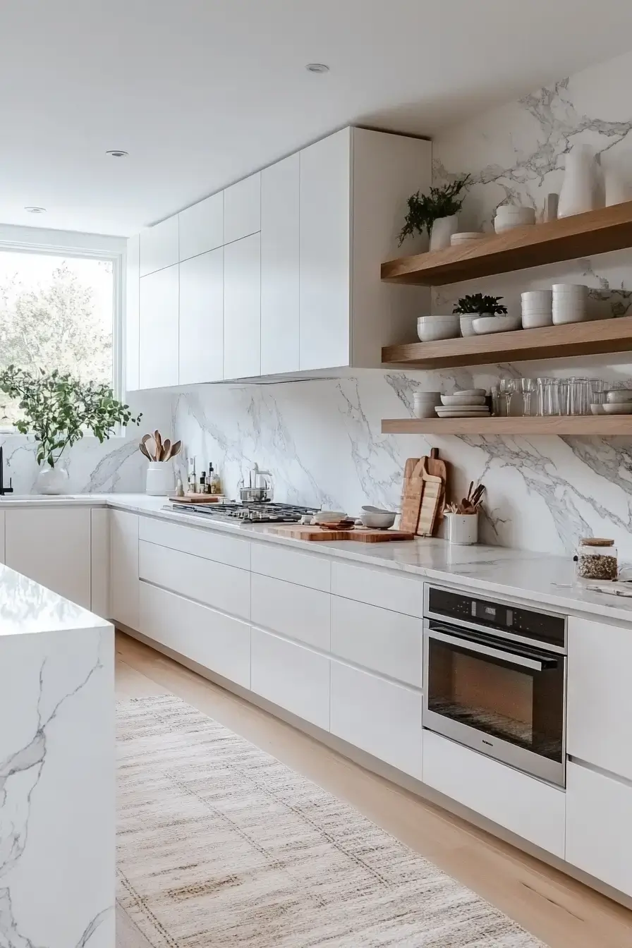 29 Handleless Cabinets Ideas for a Kitchen With No Visible Pulls 9