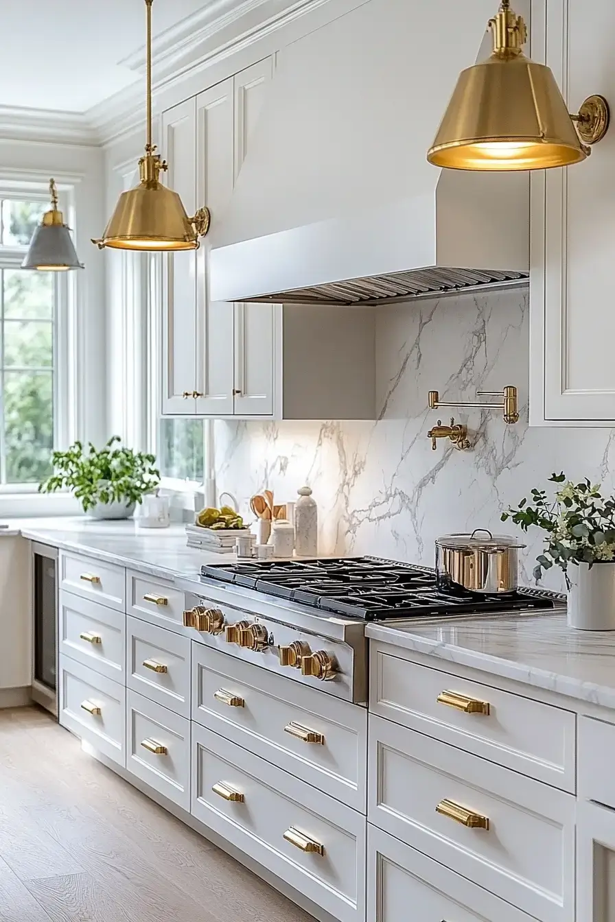 29 White Kitchen Cabinets Ideas That Keep the Room Bright 9