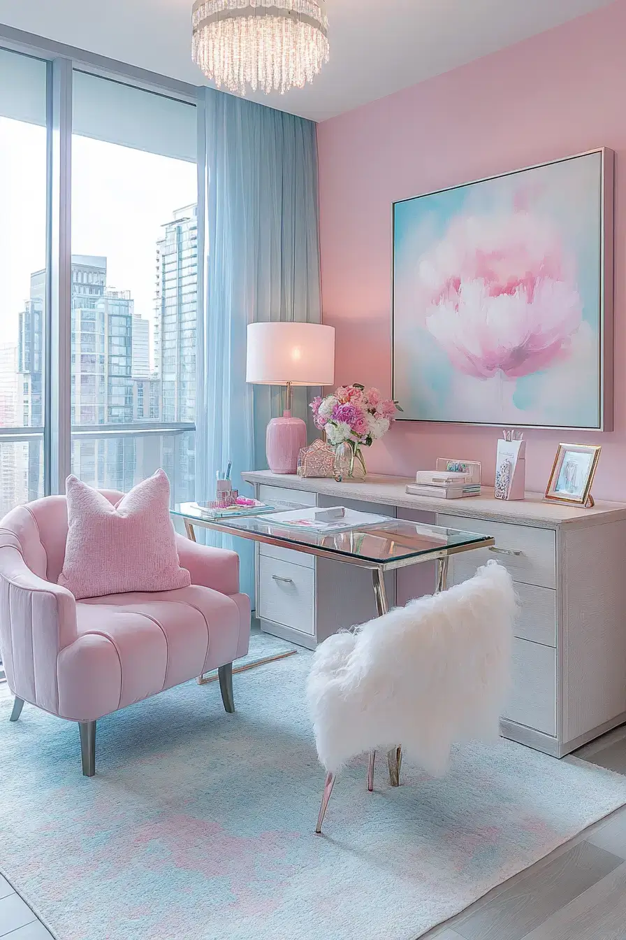 29 Dopamine Decor Office Ideas That Make the Desk Bearable 9