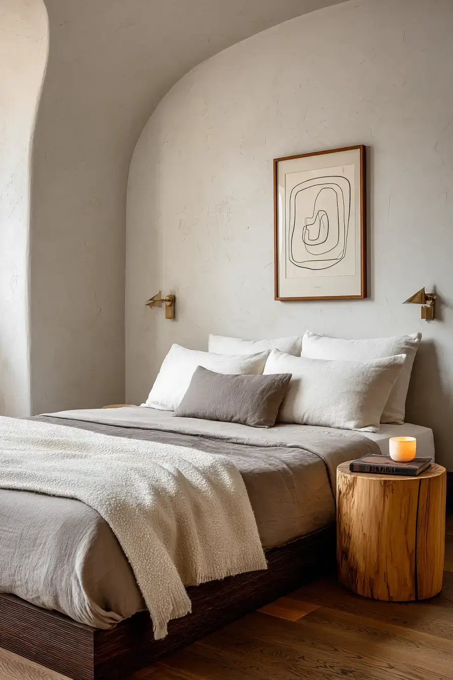 29 Warm Minimalist Bedroom Ideas That Still Feel Soft 9