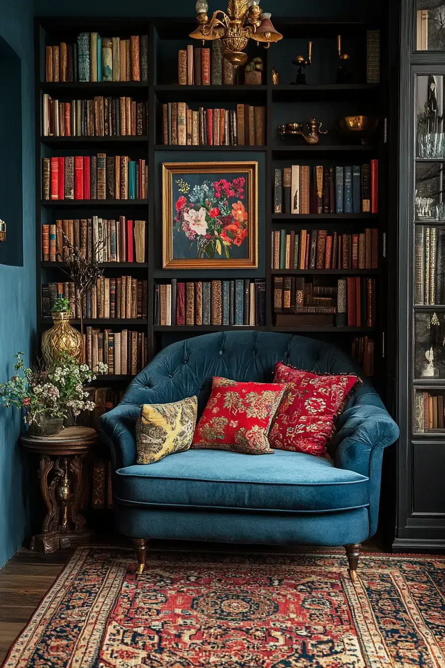 29 Eclectic Maximalism Ideas with a Bookcase Wall 1