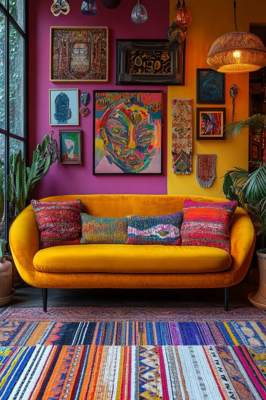 29 Eclectic Maximalism Ideas with a Bookcase Wall 10