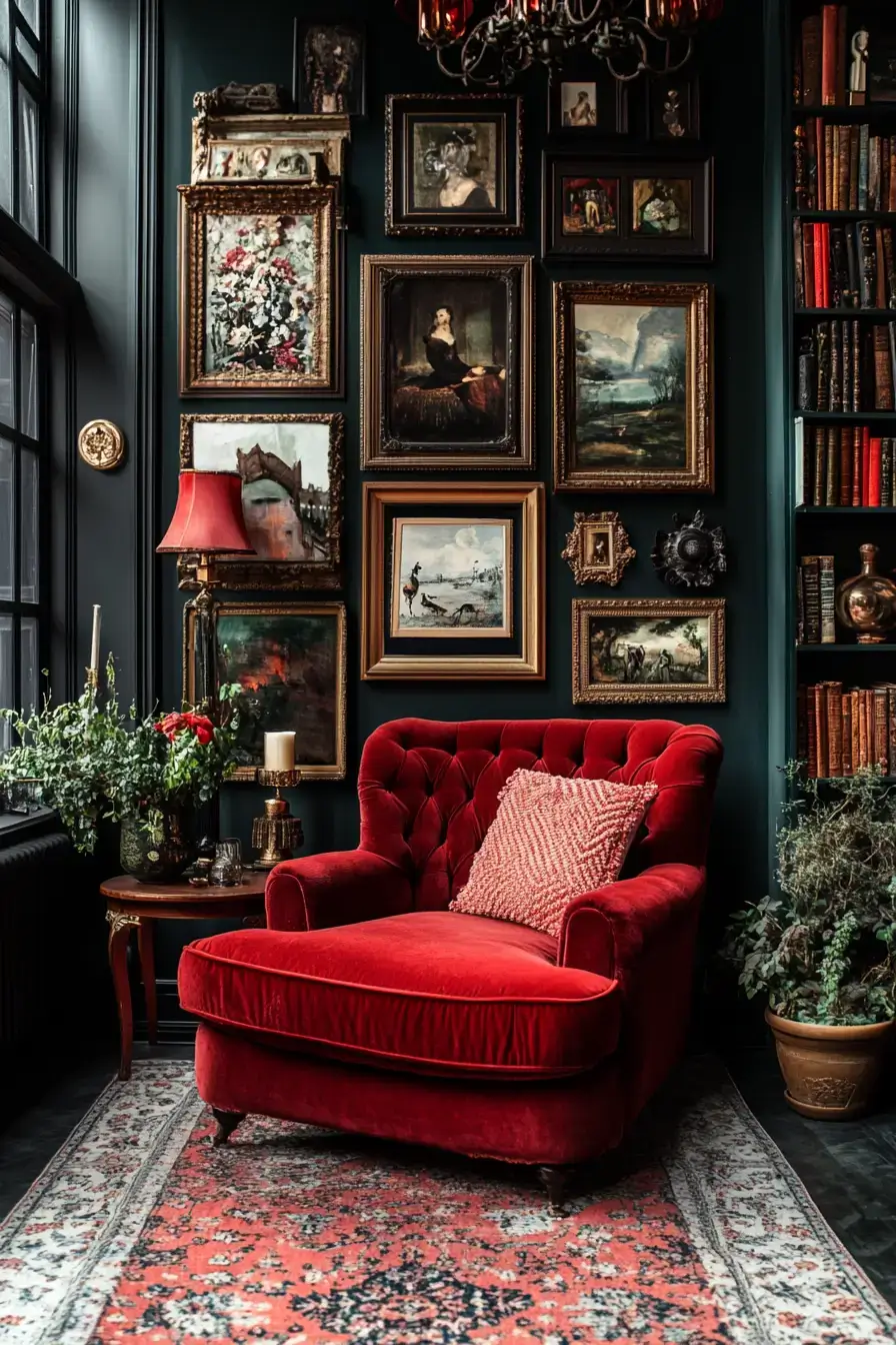 29 Eclectic Maximalism Ideas with a Bookcase Wall 11