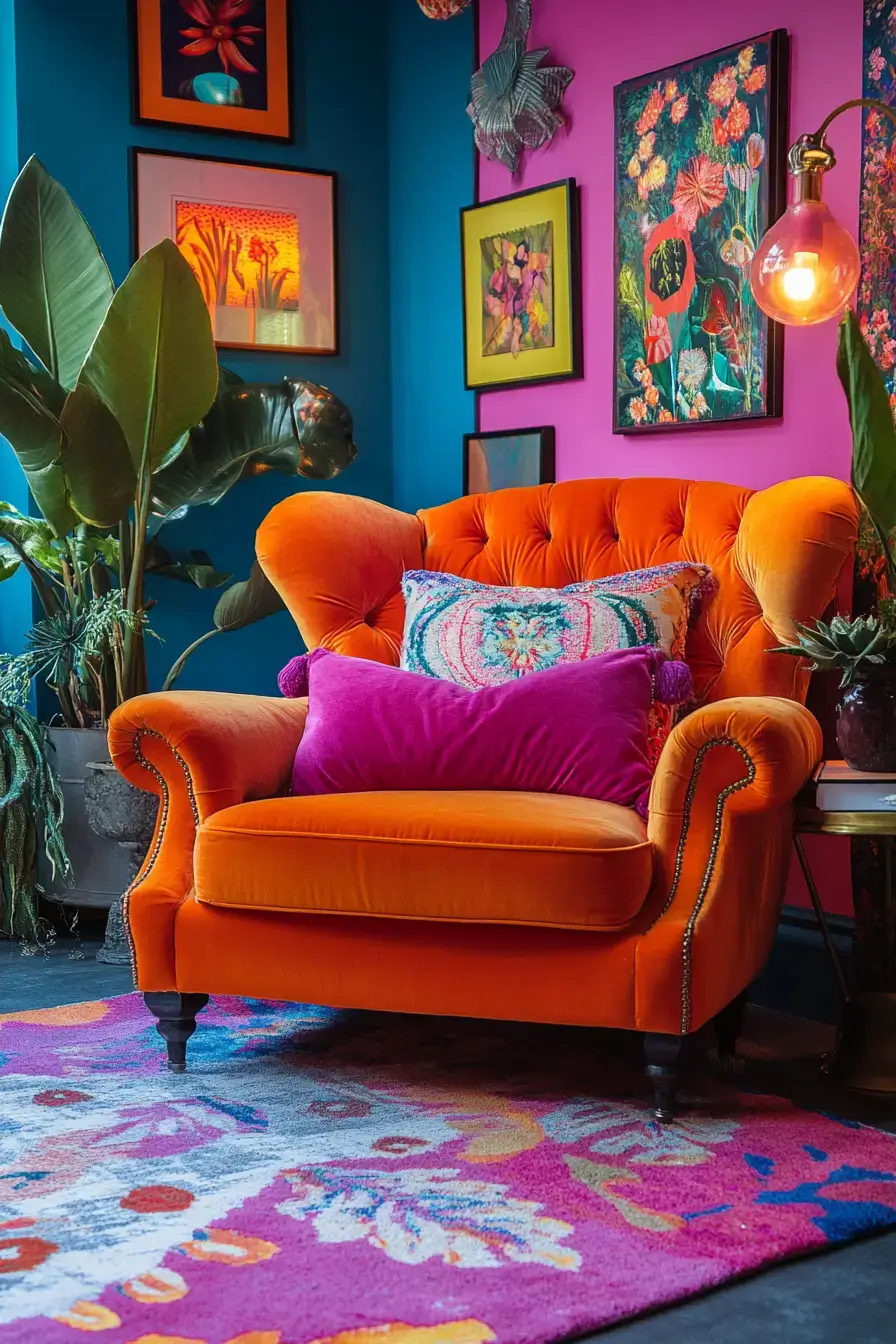 29 Eclectic Maximalism Ideas with a Bookcase Wall 14