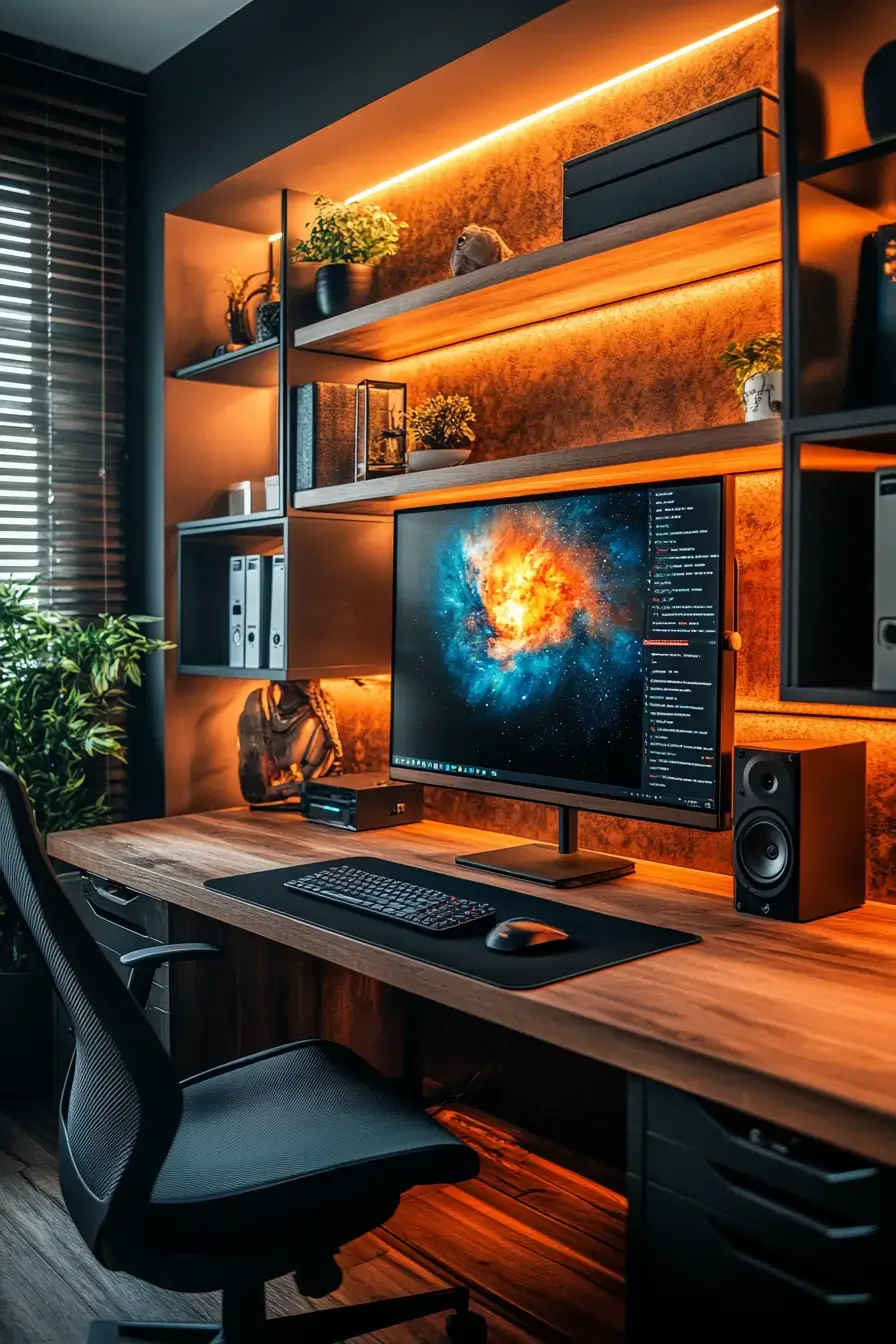 29 Study Desk Decor Ideas with a Cork Tile Grid 15