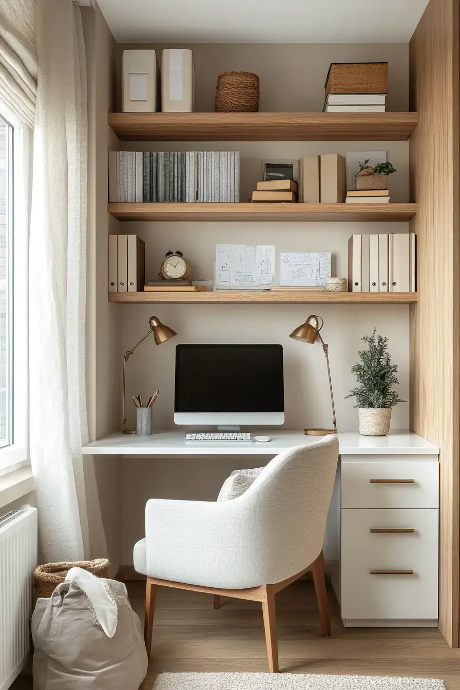 29 Study Desk Decor Ideas with a Cork Tile Grid 17