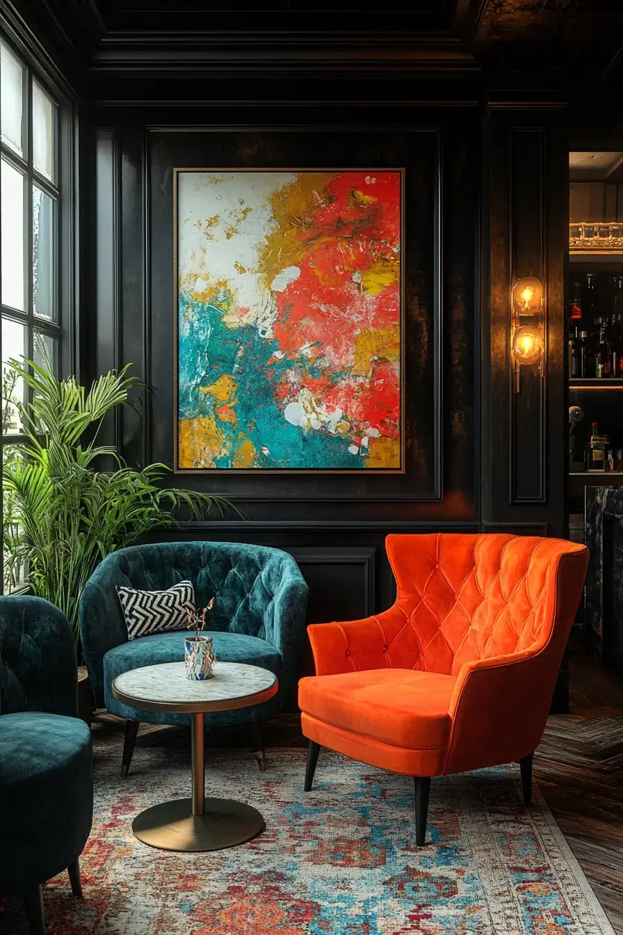 29 Eclectic Maximalism Ideas with a Bookcase Wall 17