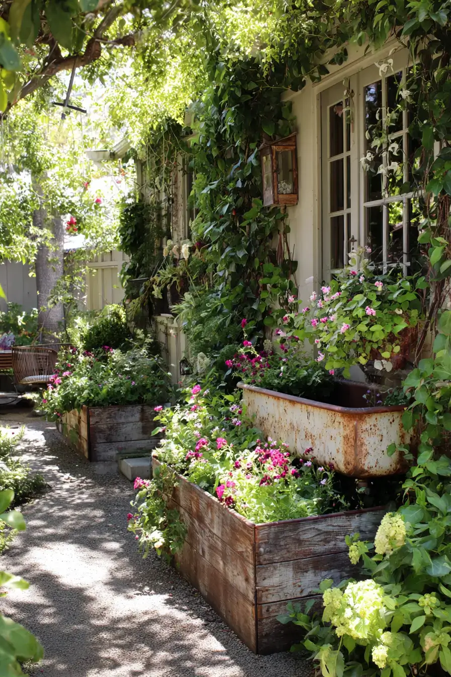 29 Upcycled Garden Decor Ideas with a Tire Planter 17