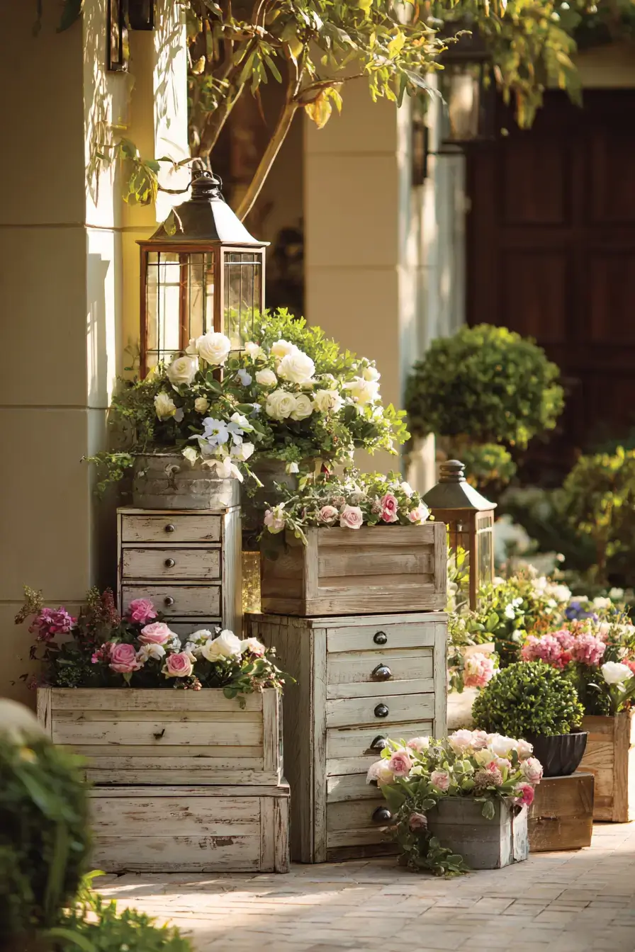 29 Upcycled Garden Decor Ideas with a Tire Planter 18
