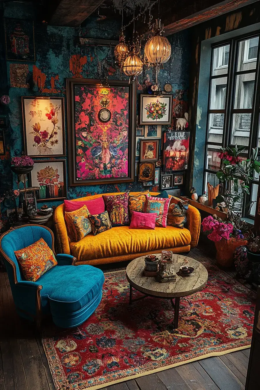 29 Eclectic Maximalism Ideas with a Bookcase Wall 18