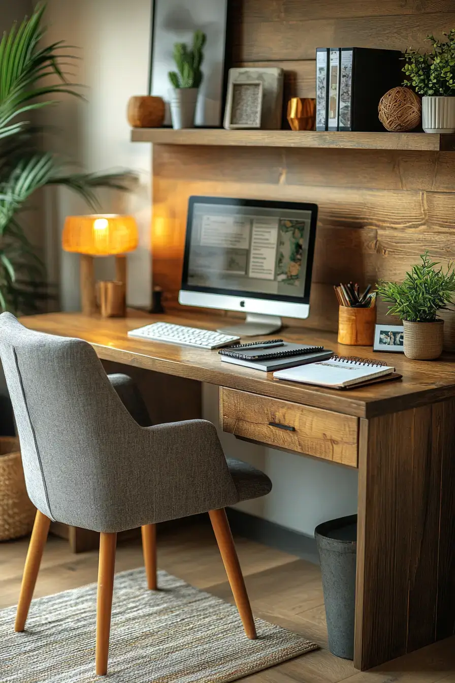 29 Study Desk Decor Ideas with a Cork Tile Grid 19