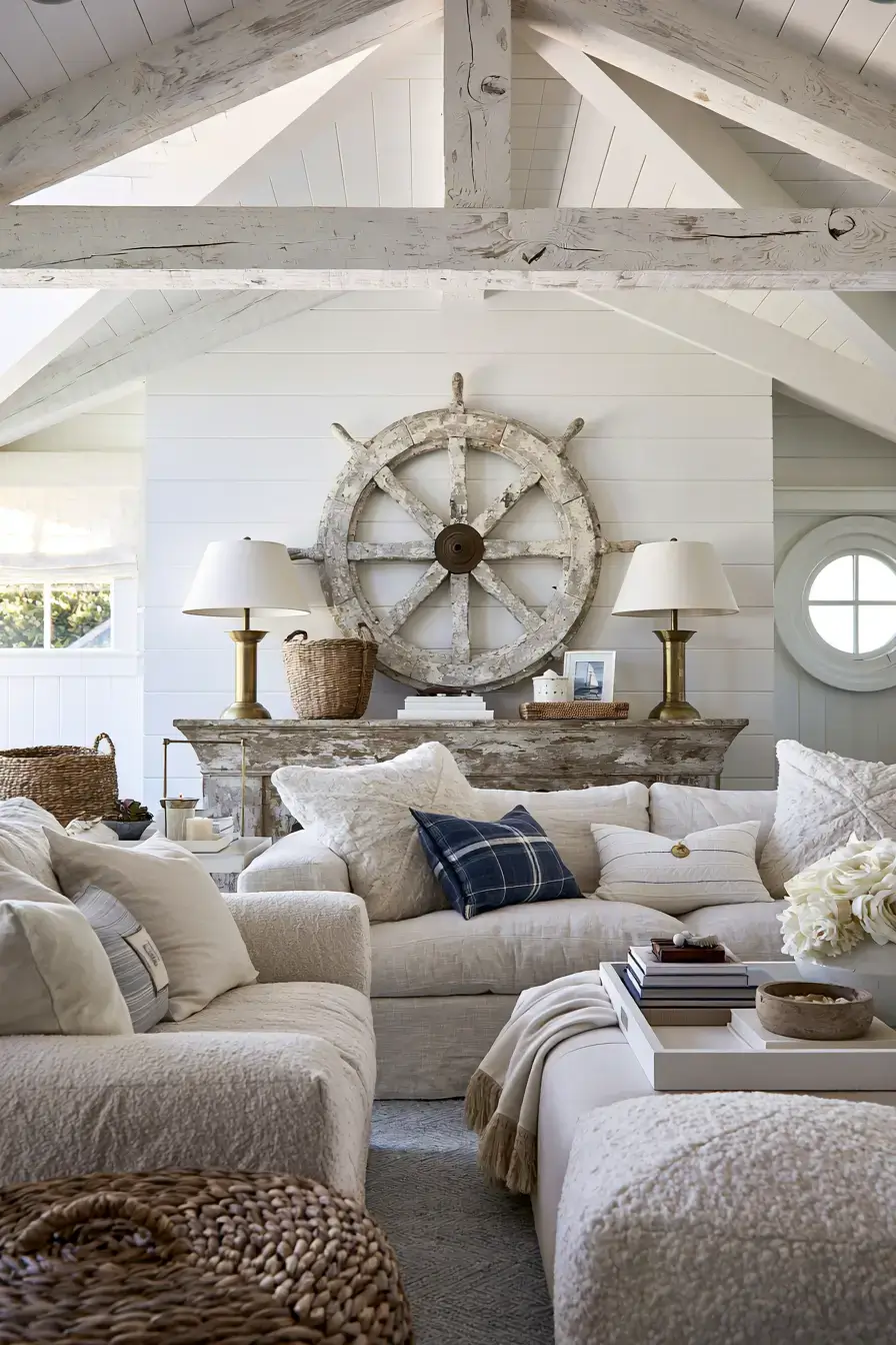 29 Vintage Nautical Decor Ideas with a Brass Telescope 2