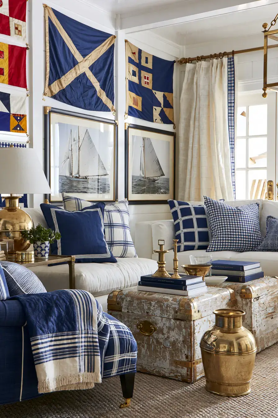29 Vintage Nautical Decor Ideas with a Brass Telescope 20