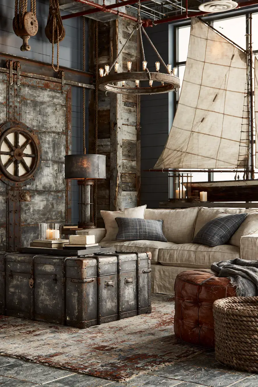 29 Vintage Nautical Decor Ideas with a Brass Telescope 23