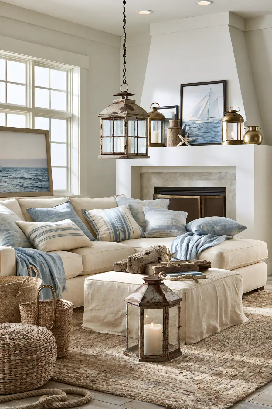 29 Vintage Nautical Decor Ideas with a Brass Telescope 29
