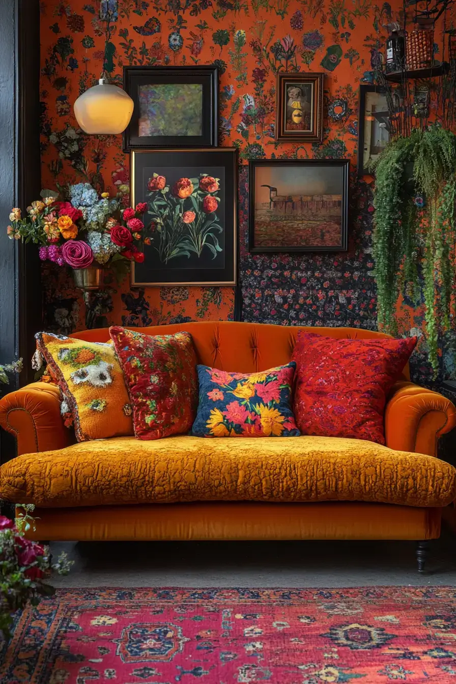 29 Eclectic Maximalism Ideas with a Bookcase Wall 4