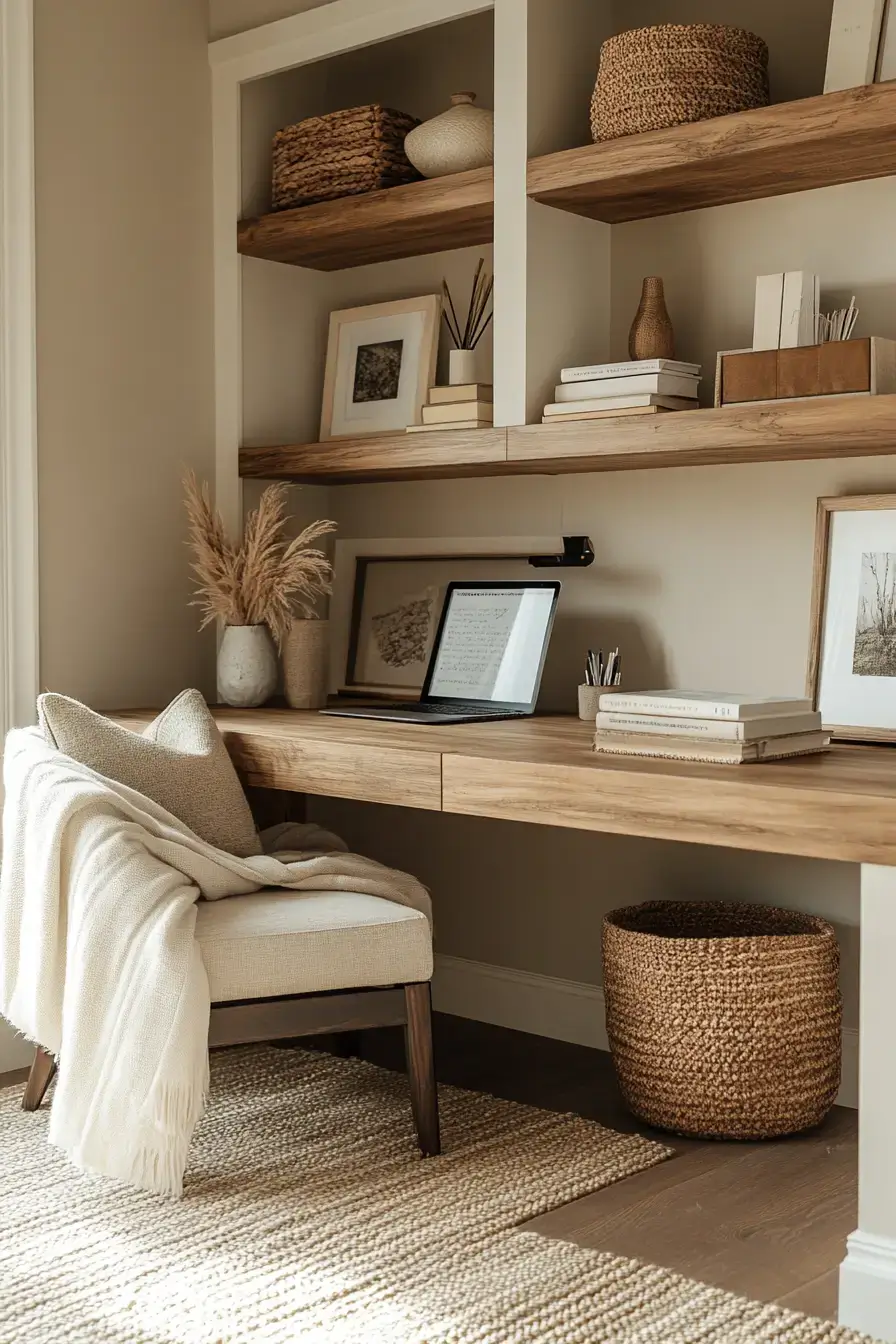 29 Study Desk Decor Ideas with a Cork Tile Grid 4