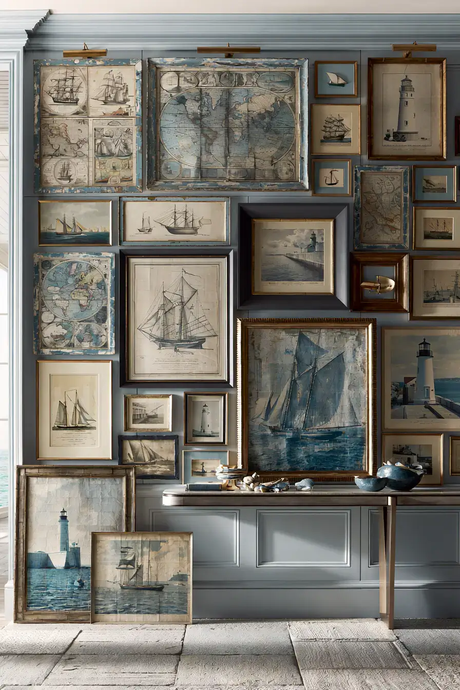 29 Vintage Nautical Decor Ideas with a Brass Telescope 5