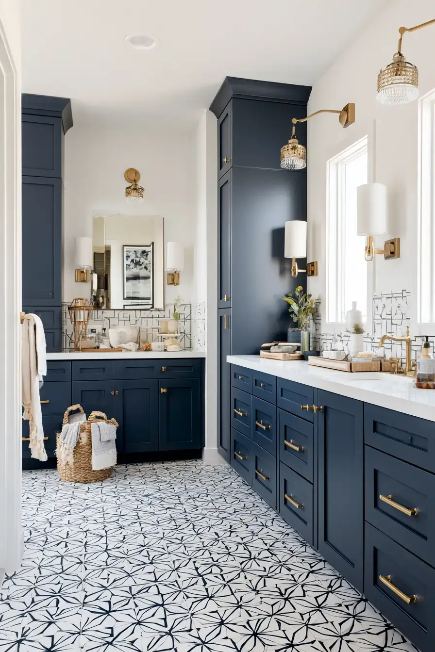 29 Nautical Bathroom Ideas with a Rope Mirror Frame 6