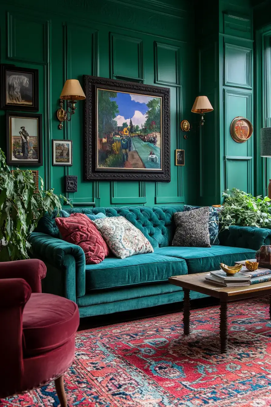29 Eclectic Maximalism Ideas with a Bookcase Wall 6