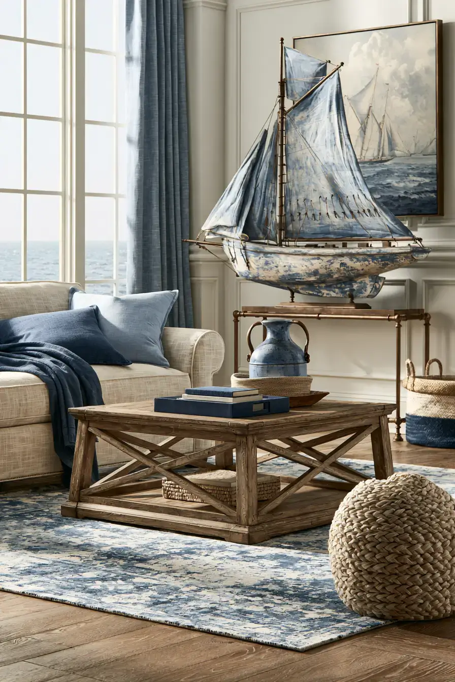 29 Vintage Nautical Decor Ideas with a Brass Telescope 6