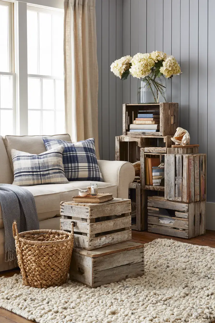 29 Rustic Nautical Decor Ideas with a Rope-Wrapped Mantel Beam 7
